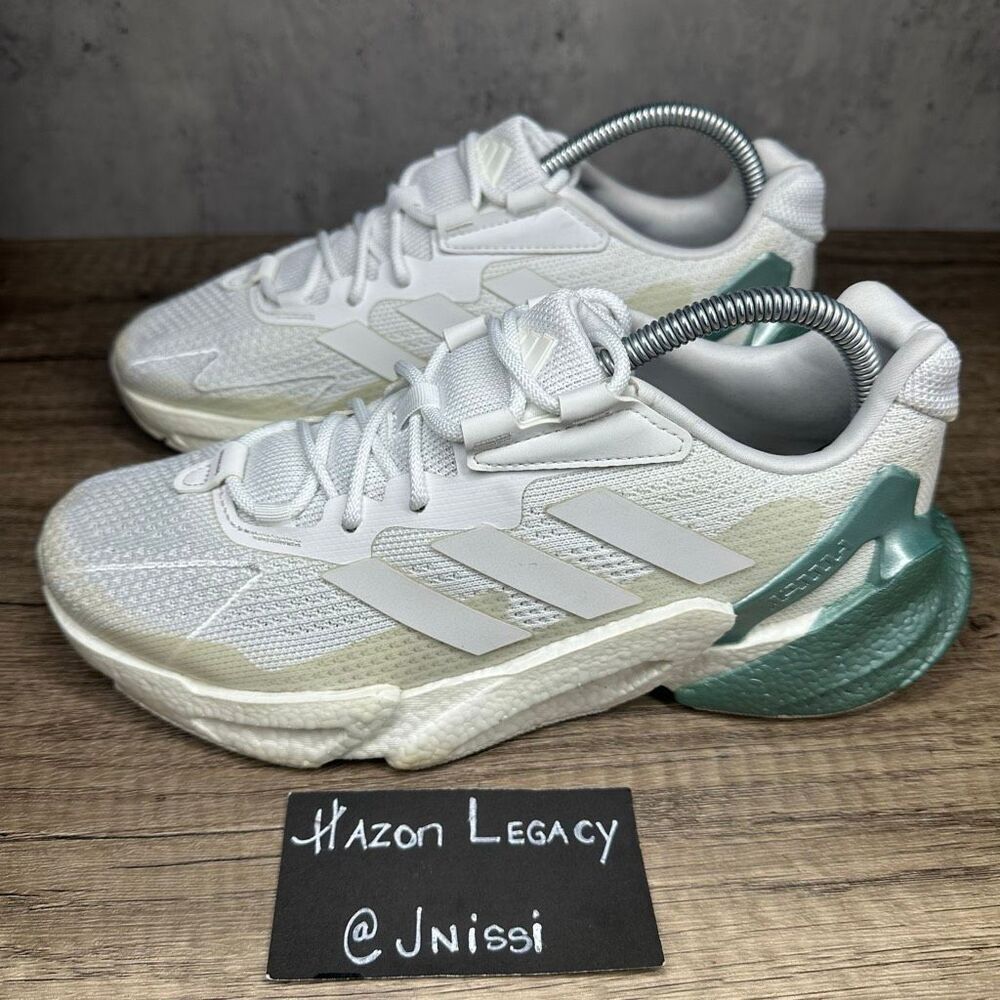 Adidas~Men's~X9000L4 BOOST White Metallic/Green ‎ Running  Sneakers~Size 7